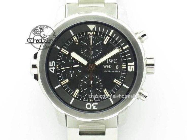 MIROTIME 0125 Portofino Chrono RG Black Dial on Black Leather Strap A HighPerformance 7389